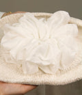 White Satin Hijab Scrunchie